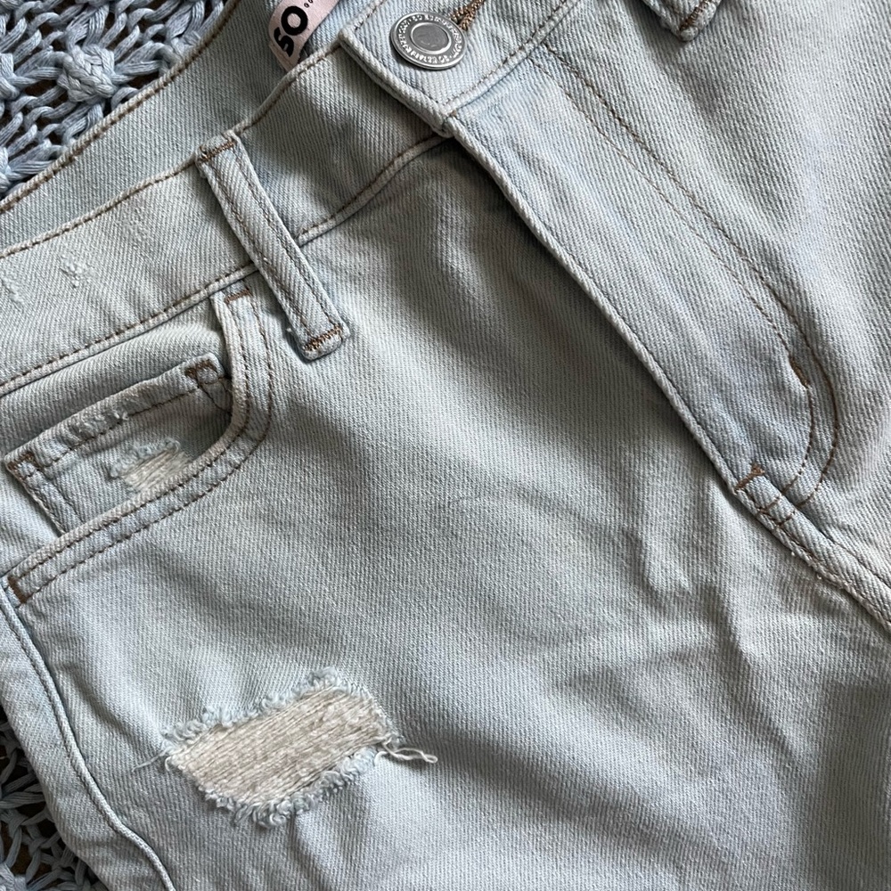 Distressed Jean Shorts - Picture 3 of 4
